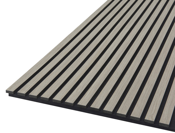 Akustikpanel Quanti Grey Oak 18 x 520 x 2440 mm Fibrotech